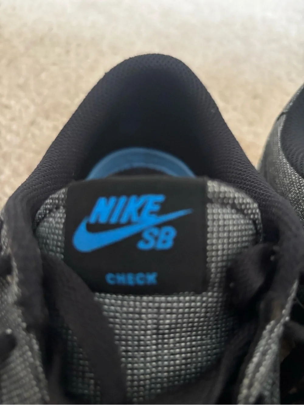 Nike Black and Blue SB Low-Top Canvas Sneakers